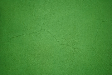 Green Colored Old Cement Wall Texture Background