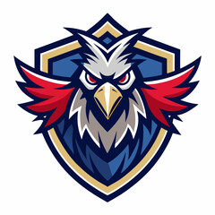 Eagle Illustration vector design, Eagle logo, icon Design, Colorful Eagle Head vector design
