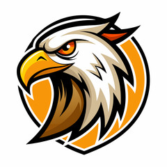 Obraz premium Eagle Illustration vector design, Eagle logo, icon Design, Colorful Eagle Head vector design