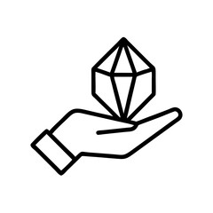 Hand Holding a Geometric Crystal for Wellness Blogs, Holistic Websites, Spiritual Awareness, Meditation Articles, and Mindfulness Content