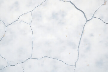 A white background with cracks and lines. The cracks are jagged and the lines are thin. The image has a cold and desolate feeling