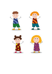 Çocuklar İlistrasyon çizim