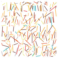 Abstract seamless pattern design, art Scattered, colorful rectangles on a white background surface print