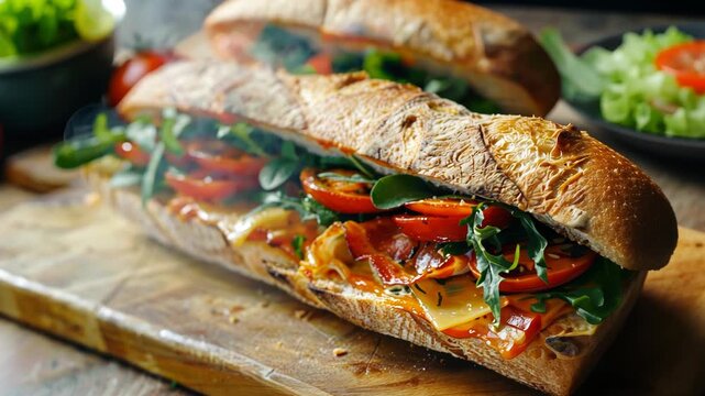 Sub Sandwich Cutting Board
