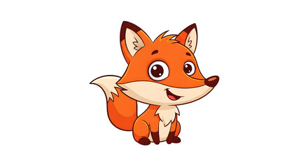 Adorable Cartoon Fox Illustration