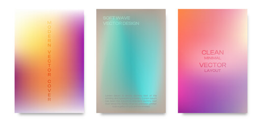 Minimalist fluid gradient mesh. Abstract vector poster layout. Clean modern background for corporate branding and digital identity design.