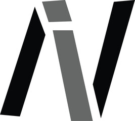 IN,NI,I,N,N,I abstract, letters, logo, monogram, style, symbols, ambitions, icons, 
