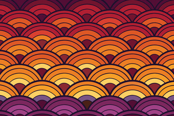 Abstract geometric pattern with vibrant color accents