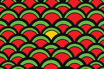 Abstract geometric color pattern design
