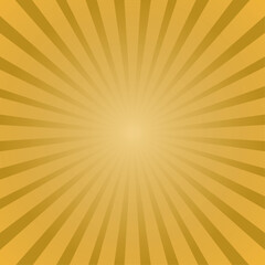 yellow Burst Background. Abstract Sun Rays Shine on Blank Yellow Texture
