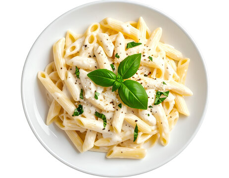 creamy pasta png alfredo pasta png white sauce pasta png Italian creamy dish png transparent background. - Powered by Adobe