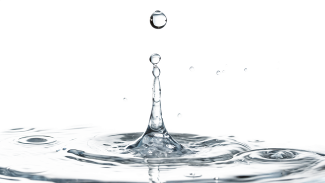 Water drops and rain droplets isolated on a white background PNG. AI GENERATED.