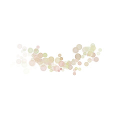 Abstract background with glowing particles on transparent background