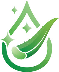 Aloe Vera Drop Natural Skincare and Wellness Logo