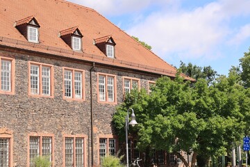 Historisches Gebäude im Zentrum der Stadt Hanau im Main-Kinzig-Kreis