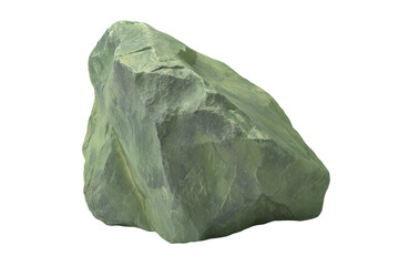 Obraz premium a large rock with a green surface