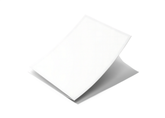 Blank open brochure magazine isolated on white background isolated on a transparent background