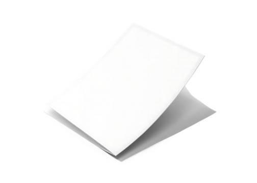 Blank open brochure magazine isolated on white background isolated on a transparent background