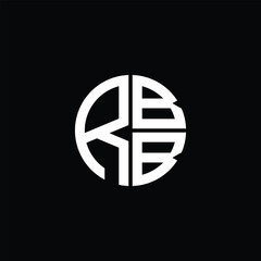 
RBB logo RBB icon RBB monogram RBB letter minimalist Circle flat Unique modern abstract logo design.
