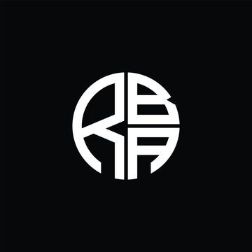 RBA logo RBA icon RBA monogram RBA letter minimalist Circle flat Unique modern abstract logo design.