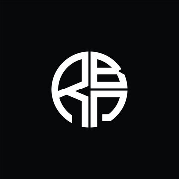 RBP logo RBP icon RBP monogram RBP letter minimalist Circle flat Unique modern abstract logo design.