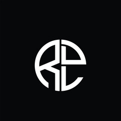 RDL logo RDL icon RDL monogram RDL letter minimalist Circle flat Unique modern abstract logo design.