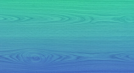 A gradient wood texture transitioning from green to blue showcases the natural