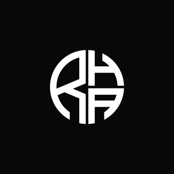 RHA logo RHA icon RHA monogram RHA letter minimalist Circle flat Unique modern abstract logo design.