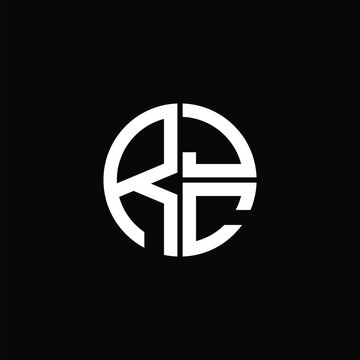 RJC logo RJC icon RJC monogram RJC letter minimalist Circle flat Unique modern abstract logo design.