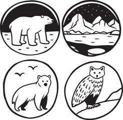 set of vector animals