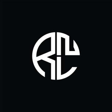 RNL logo RNL icon RNL monogram RNL letter minimalist Circle flat Unique modern abstract logo design.