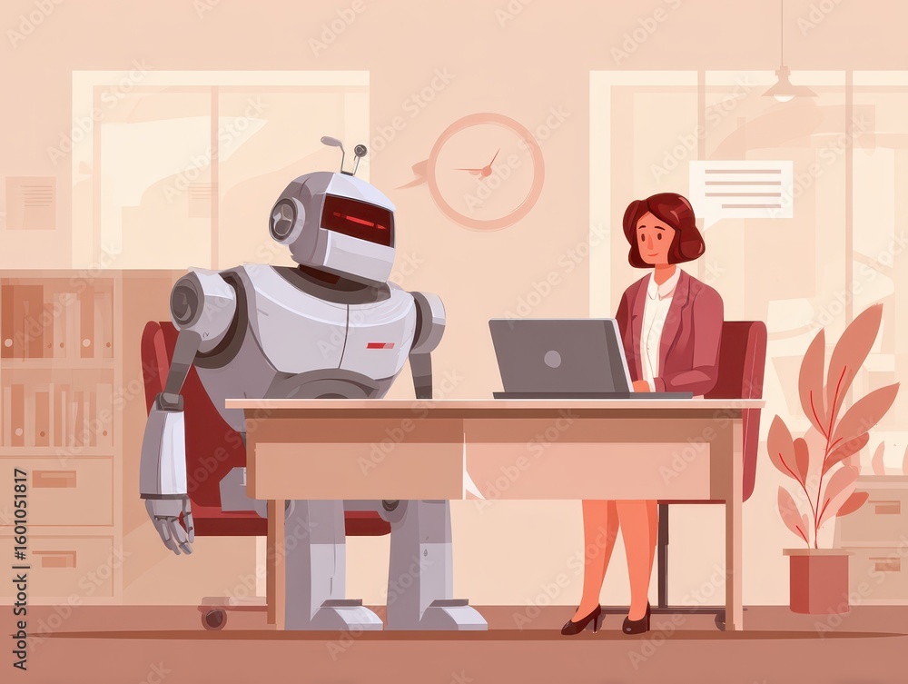 Aufkleber ai robo advisor providing advice on financial asset management. automating asset management with art