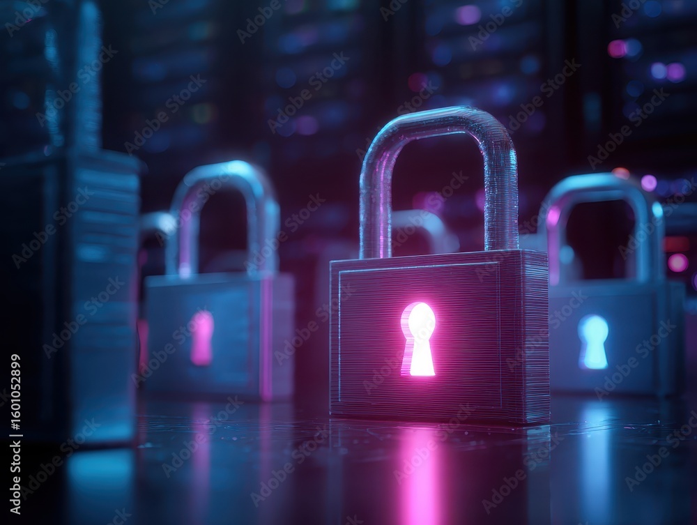 Poster ai security and data management solutions for advanced analytics and cyber protection, ai technology