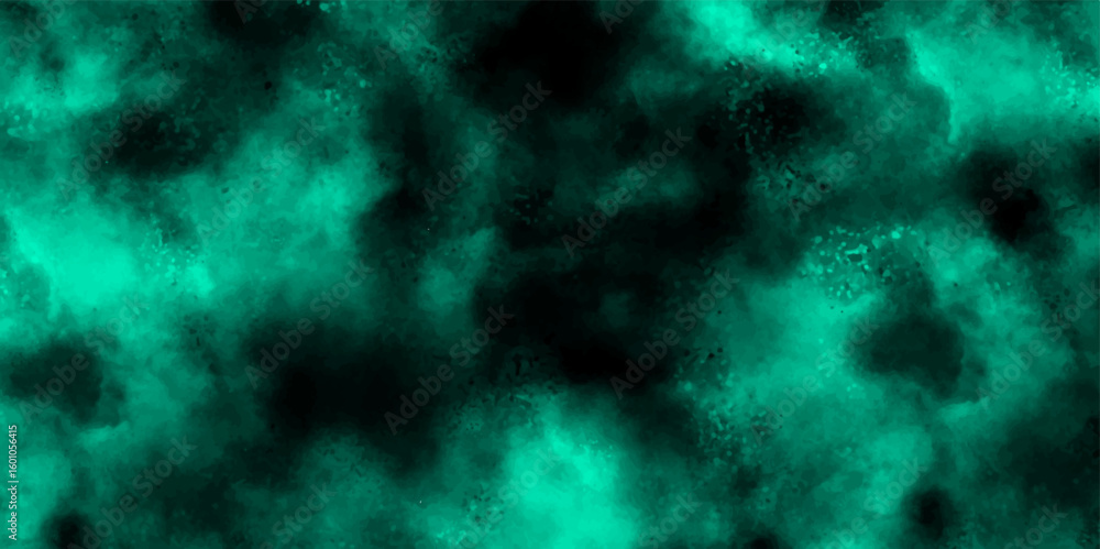 Aufkleber abstract vivid, teal-green cloudy texture background with soft gradients and smoky, diffuse shapes. 