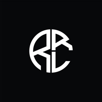 RRL logo RRL icon RRL monogram RRL letter minimalist Circle flat Unique modern abstract logo design.