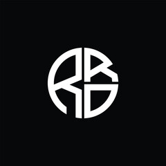 RRO logo RRO icon RRO monogram RRO letter minimalist Circle flat Unique modern abstract logo design.