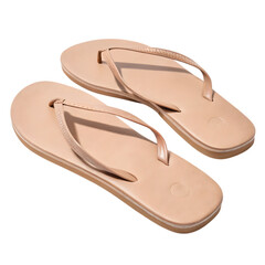 Naklejka premium Elegant Leather Thong Sandals: Summer Footwear