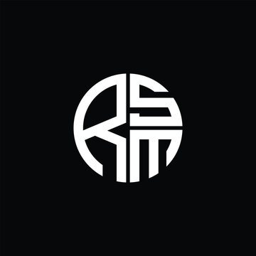 RSM logo RSM icon RSM monogram RSM letter minimalist Circle flat Unique modern abstract logo design.