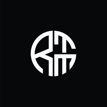 RTM logo RTM icon RTM monogram RTM letter minimalist Circle flat Unique modern abstract logo design.