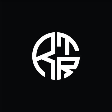 RTR logo RTR icon RTR monogram RTR letter minimalist Circle flat Unique modern abstract logo design.