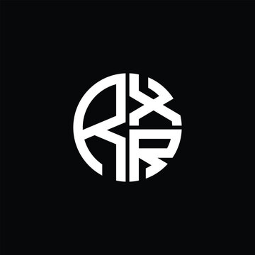 RXR logo RXR icon RXR monogram RXR letter minimalist Circle flat Unique modern abstract logo design.