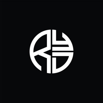 
RYD logo RYD icon RYD monogram RYD letter minimalist Circle flat Unique modern abstract logo design.