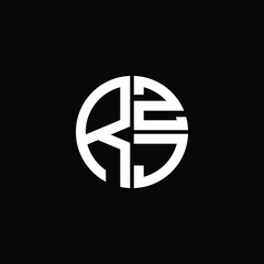RZJ logo RZJ icon RZJ monogram RZJ letter minimalist Circle flat Unique modern abstract logo design.
