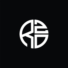 RZO logo RZO icon RZO monogram RZO letter minimalist Circle flat Unique modern abstract logo design.