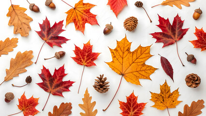 Autumn leaves background