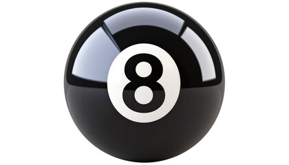 number eight billiard ball in pool queen symbol isolated on transparent background png file snooker billiard ball