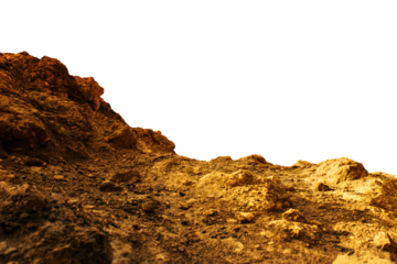 a person riding a skateboard on a rocky surface