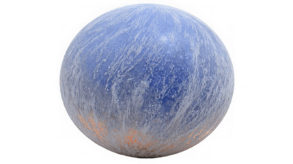 Interstellar Vision of an Ethereal Blue Orb Celestial Body Swirling in Cosmic Landscape