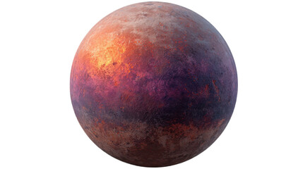 Fototapeta premium Vibrant Cosmic Planet: Ethereal Design with Celestial Beauty in Luminous Hues