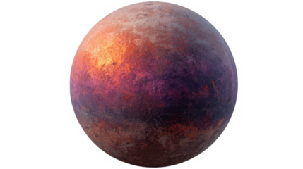 Vibrant Cosmic Planet: Ethereal Design with Celestial Beauty in Luminous Hues